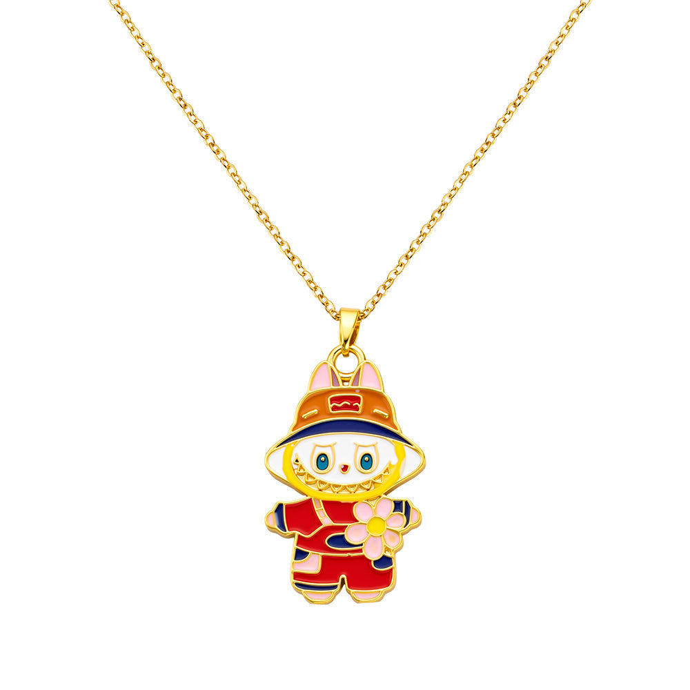bts x Labubu Fall in Wild Necklace-2