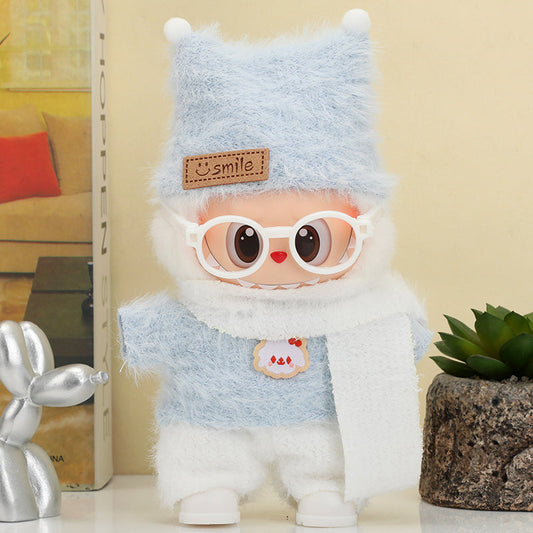Labubu Snowy Winter Blue Outfit-0